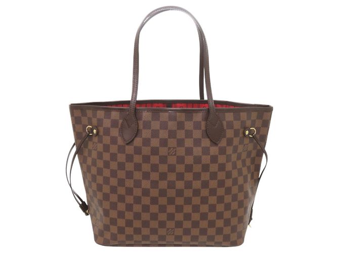 Saco Tote Louis Vuitton Neverfull MM Damier Marrom Damier ebene
