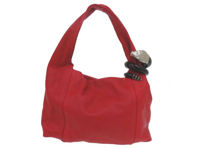 Borsa Hobo Jimmy Choo Saba Rosso