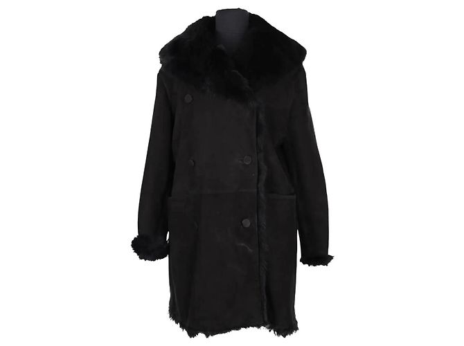 Alaïa Piel de Cordero Rasurada Negra Negro