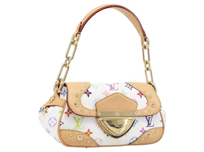 LOUIS VUITTON Monogram Multicolor Marilyn Bag White M40206 LV Auth 200499SAM