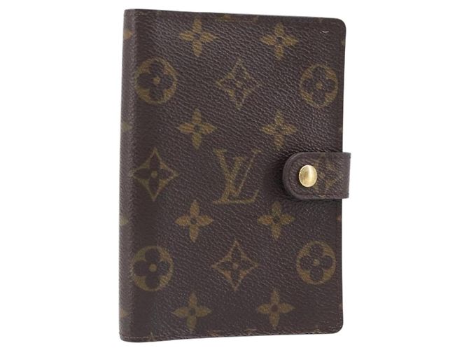 LOUIS VUITTON Monogram Agenda PM Day Planner Cover R20005 LV Auth BA15745
