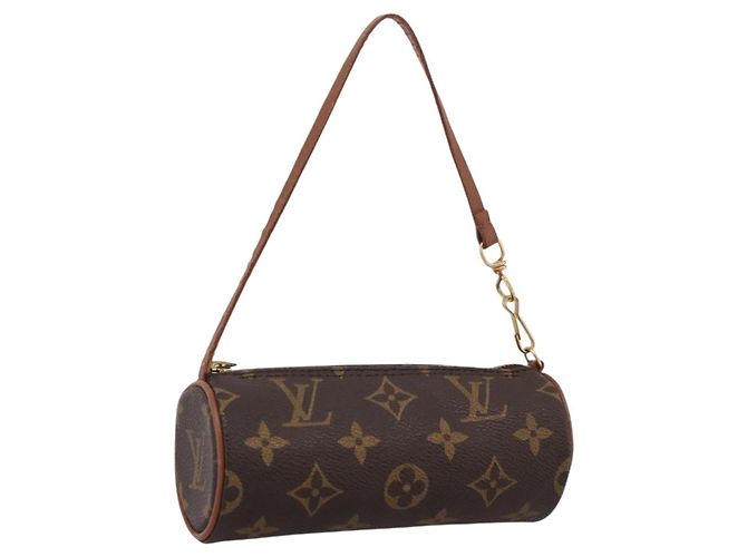 LOUIS VUITTON Monogram Papillon Pouch LV Auth BA15733 Monogramm