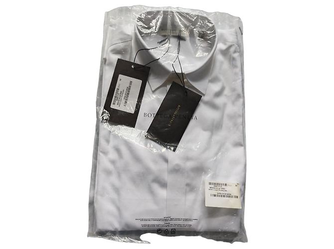 Camicia Bottega Veneta in popeline bianca Bianco