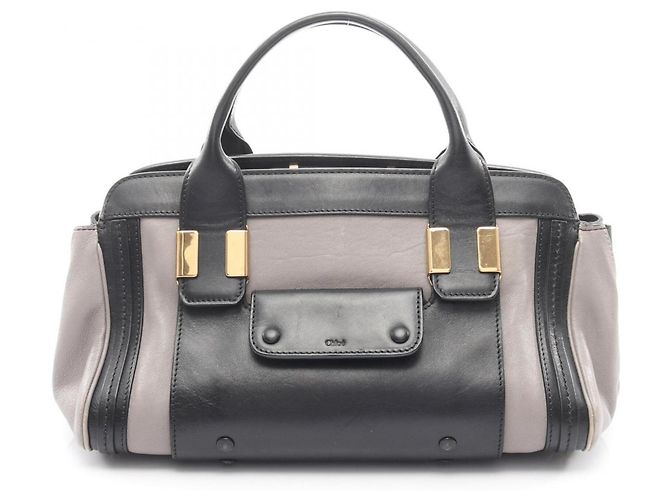 Borsa Chloé Alice in pelle marrone nera Nero