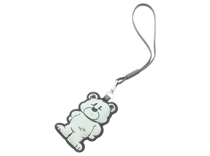 Valextra Bear Charm Accessory Black Green
