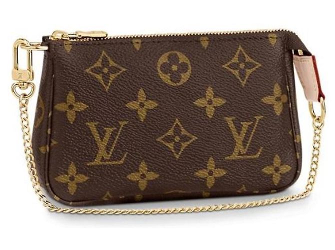 Louis Vuitton Mini Pochette Accessoires Monogram Canvas Marrone Monogramma