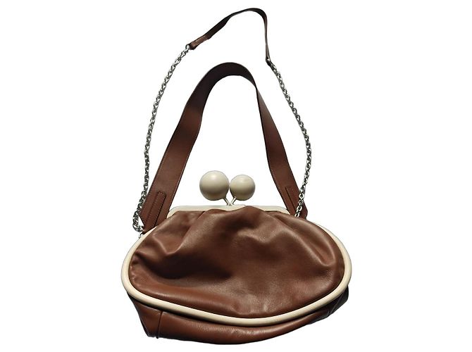 Weekend Max Mara Brown leather handbag