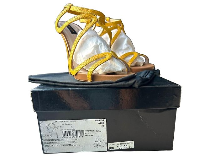 Sandali Escada Sunshine in pelle gialla Giallo