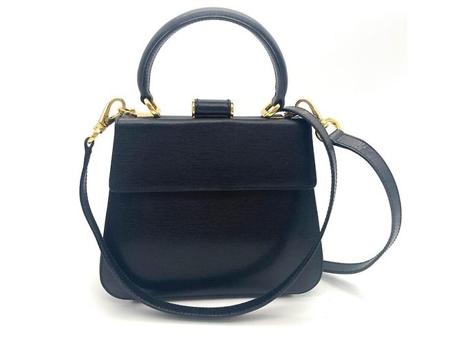 Borsa Salvatore Ferragamo Gancini Mini Clasp Nero
