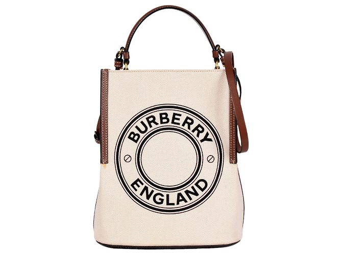 Borsa a secchiello Burberry Small Logo Graphic Peggy Marrone