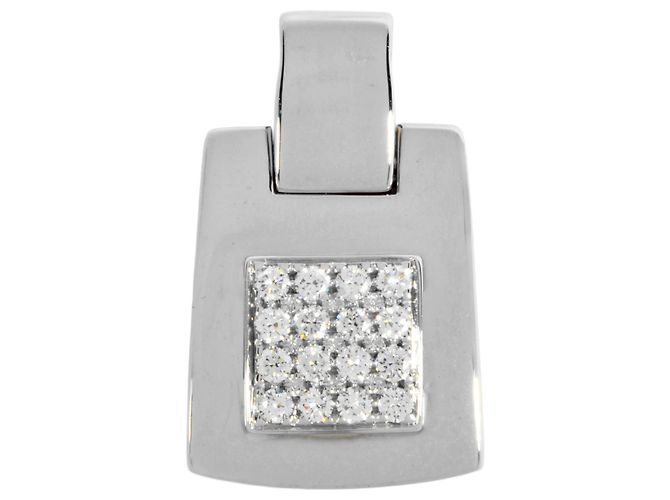 Colar com pingente Chaumet em ouro branco 18K