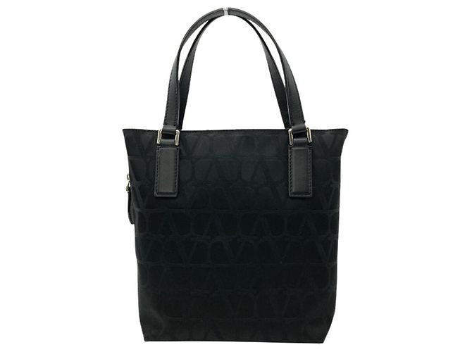 Borsa Tote Valentino in pelle nera Nero