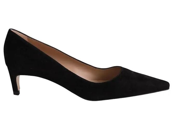 Lk Bennett Ava black suede heels