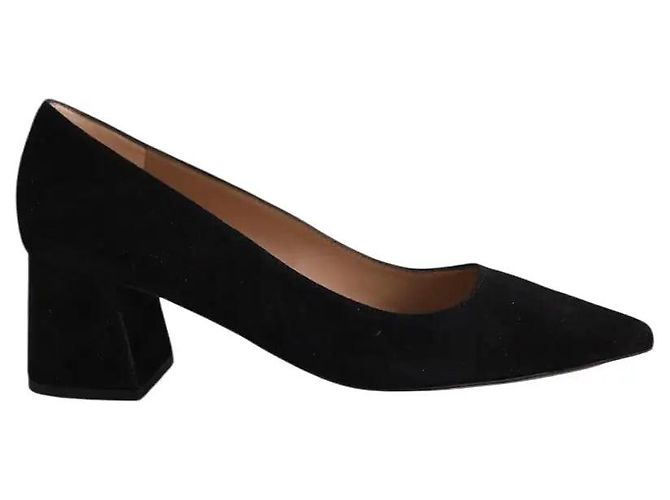Lk Bennett Sloane black suede heels
