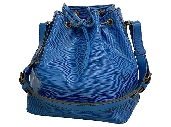 Noe Borsa a tracolla Louis Vuitton Epi Petit Noé Blu
