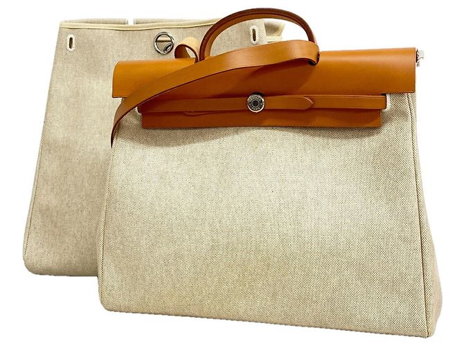 Hermès Hermes Herbag MM Handtasche in Natural