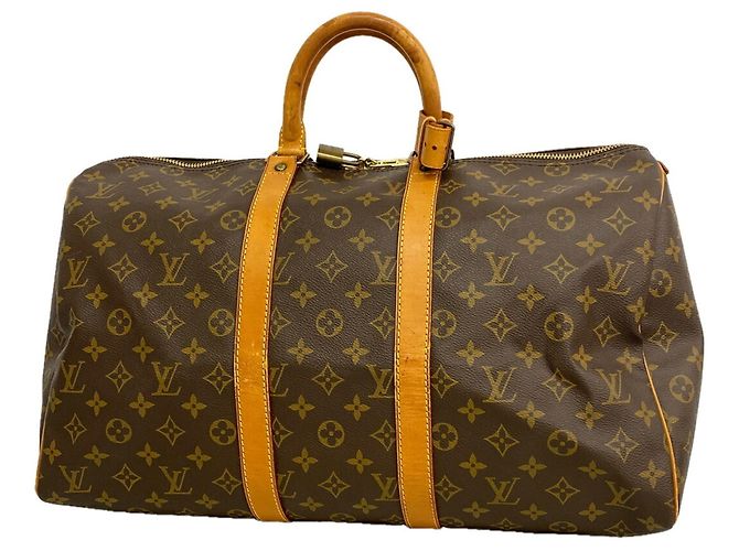 Borsa Boston Louis Vuitton Monogram Keepall 45 Marrone