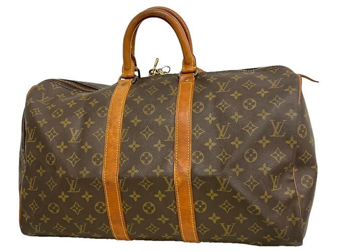 Louis Vuitton Boston Monogram Keepall 45 Marron