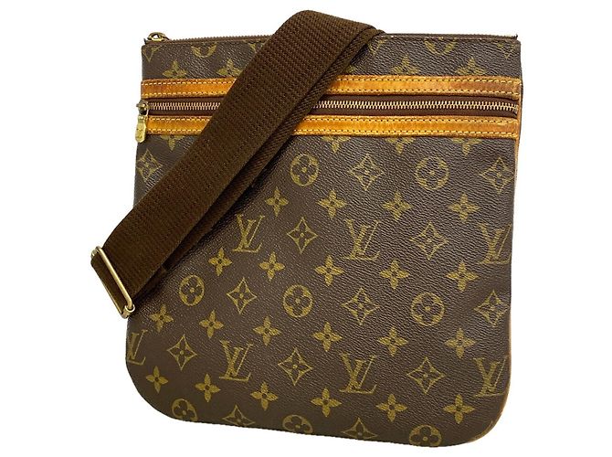 Borsa a tracolla Louis Vuitton Monogram Pochette Bosphore Marrone
