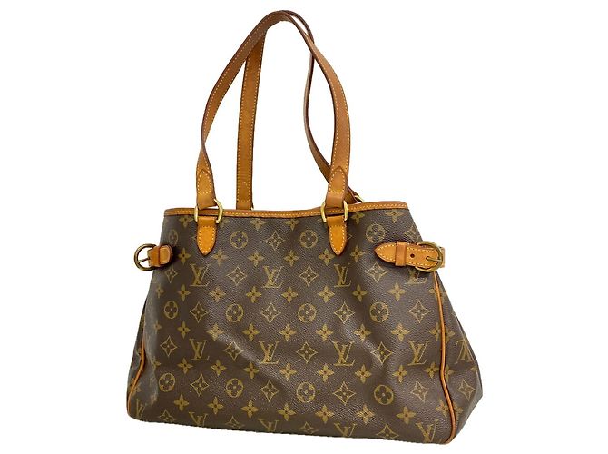 Sac cabas horizontal Louis Vuitton Monogram Batignolles Marron