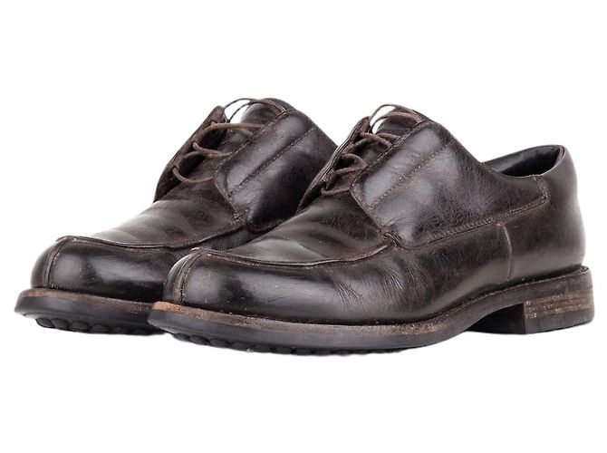 Prada AW99 Split Toe Derby Schuhe Braun