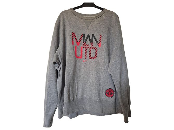 Nike Manchester United Sweatshirt 2003-2004 Grau Herren XL Rot