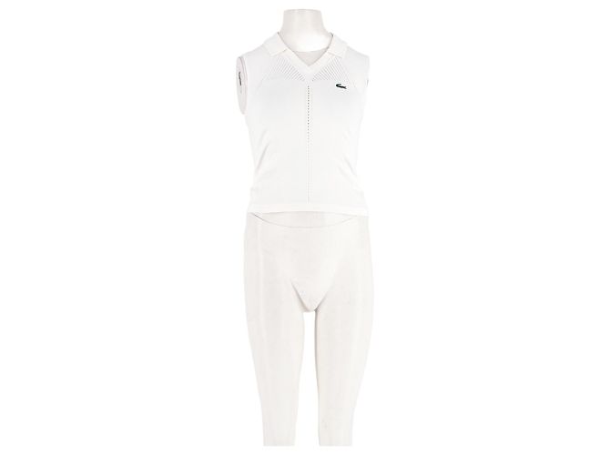 Lacoste Weißes gerades Top