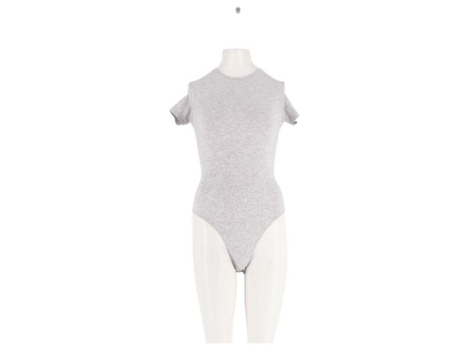 Autre Marque Top de algodón gris SKIMS