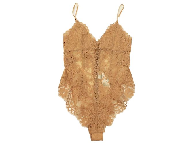 Zimmermann Body de encaje marrón - size UK 8