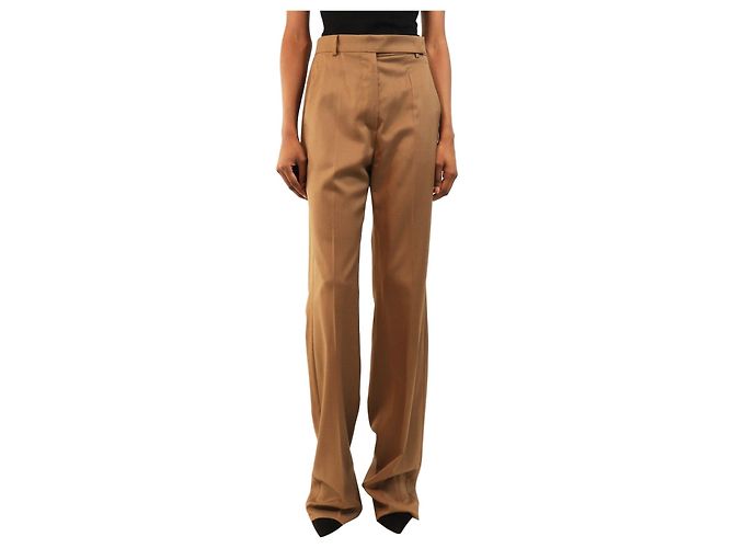 Max Mara Braune Anzughose aus Wolle - size UK 8