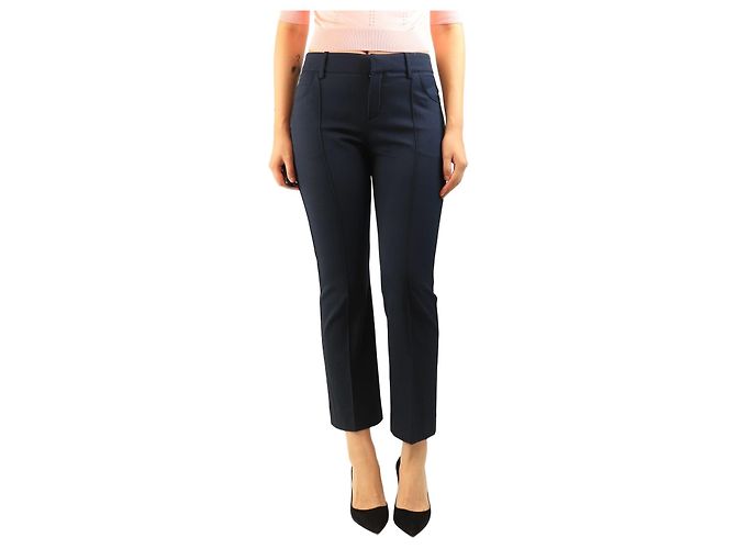 Chloé Navy wool trousers - size UK 10 Navy blue