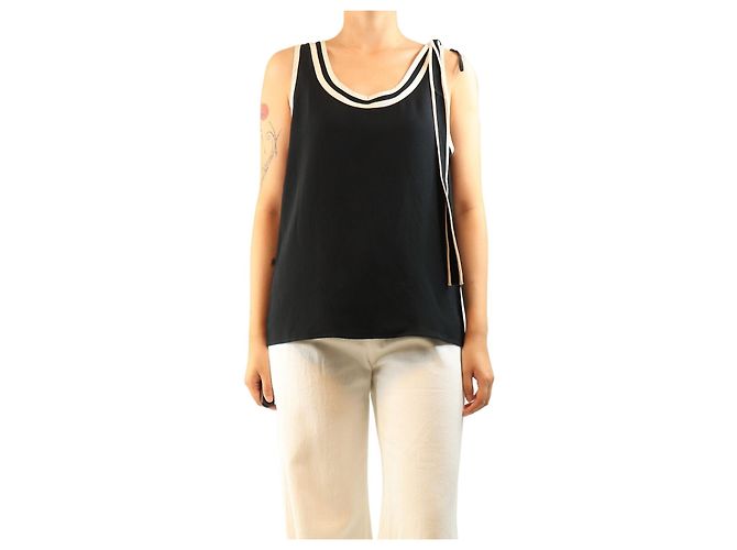 Red Valentino Canotta a contrasto nera - size M Nero