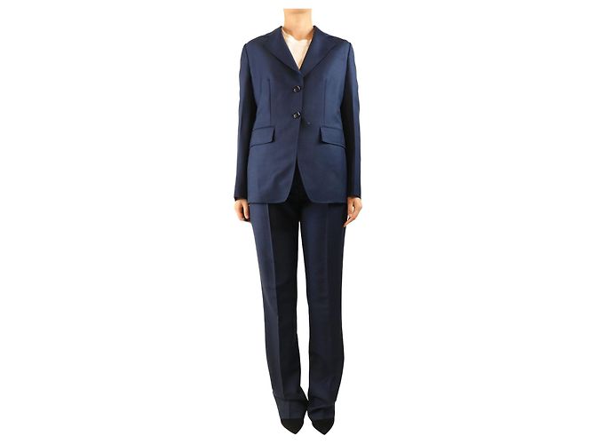 Prada Completo due pezzi blu navy - size UK 10