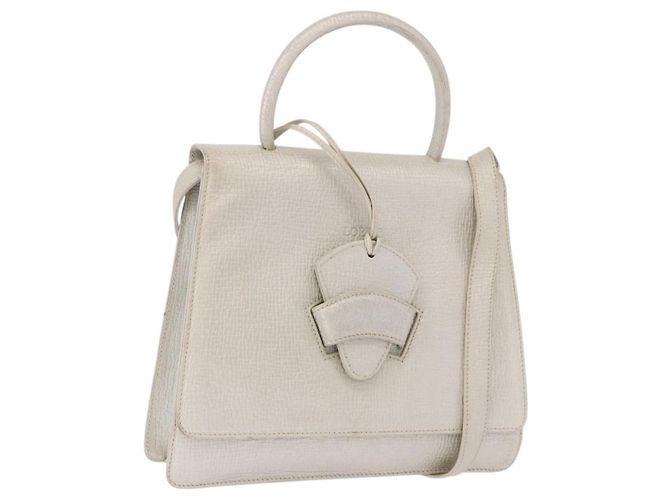 LOEWE Barcelona Handtasche Leder 2way Silver