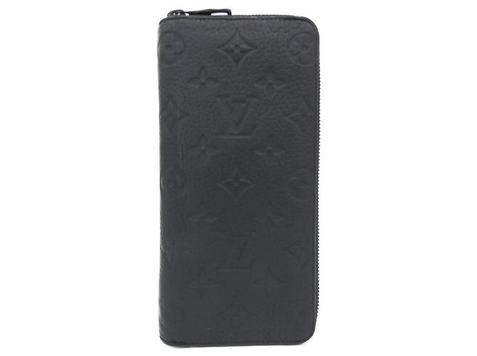 Louis Vuitton Taurillon Monogram Zippy Wallet Black