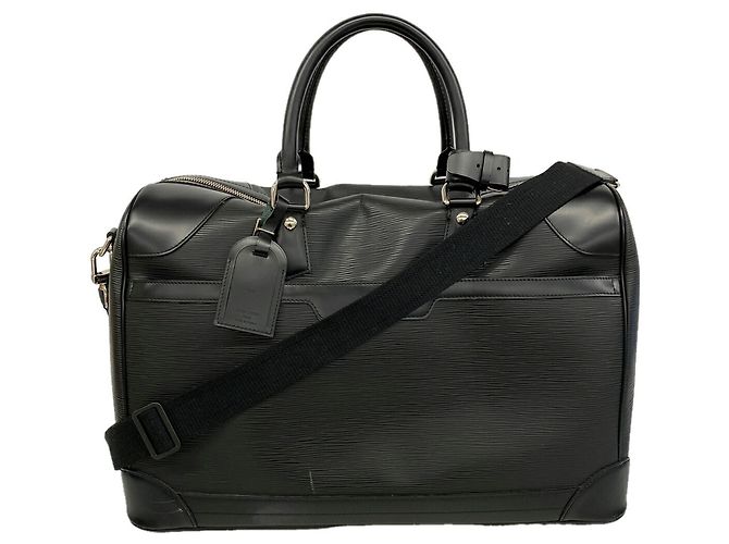 Borsa Boston Louis Vuitton Epi Bourche 50 Noir Nero