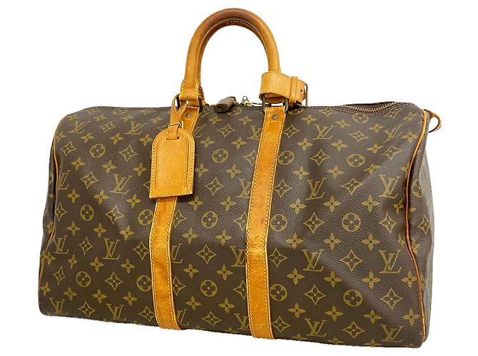 Keepall Bolsa Boston Louis Vuitton Marrom