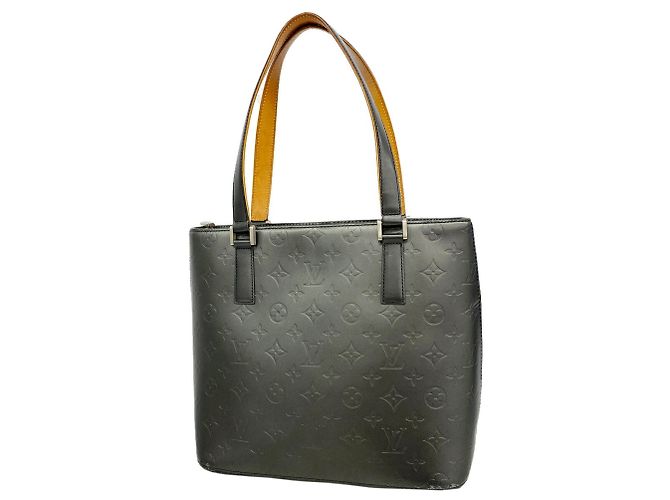 Borsa Tote Louis Vuitton Monogram Mat Stockton Nero