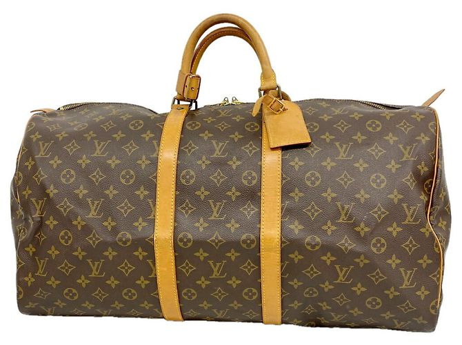 Louis Vuitton Boston Monogram Keepall 55 Braun