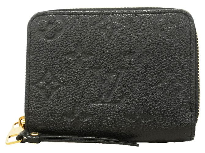 Portamonete Zippy Monogram Empreinte Louis Vuitton Nero