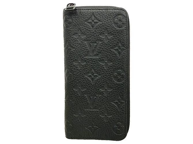 Cartera Zippy Monogram Taurillon Louis Vuitton Negro