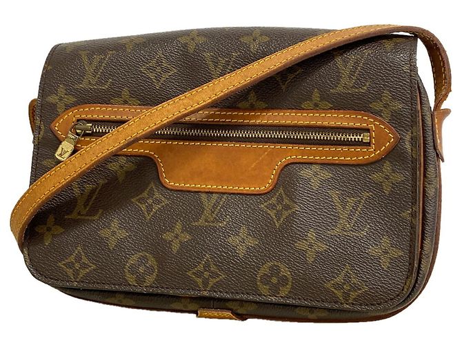 Borsa a tracolla Louis Vuitton Monogram Saint Germain 24 Marrone