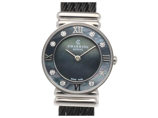 Autre Marque Relógio de Quartzo Feminino Charriol Saint-Tropez