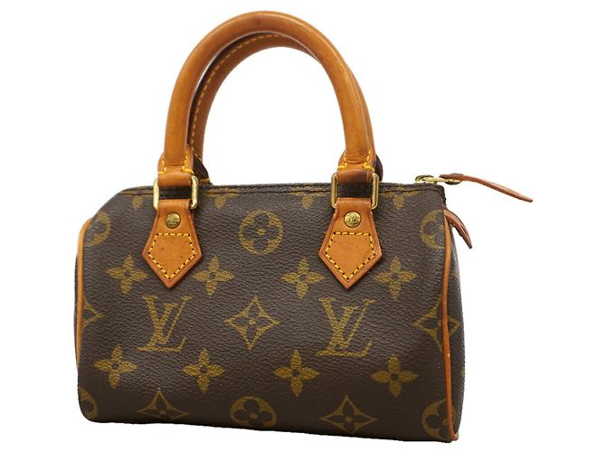 Borsa a mano Louis Vuitton Monogram Mini Speedy Marrone