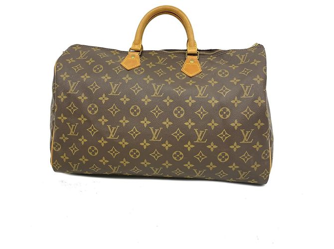 Sac à main Louis Vuitton Monogram Speedy 40 Marron