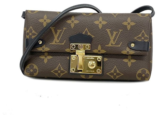 Louis Vuitton Monogram Portefeuille Tobrone Shoulder Bag Marron