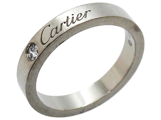 Cartier C de Ring in Platin mit Diamant