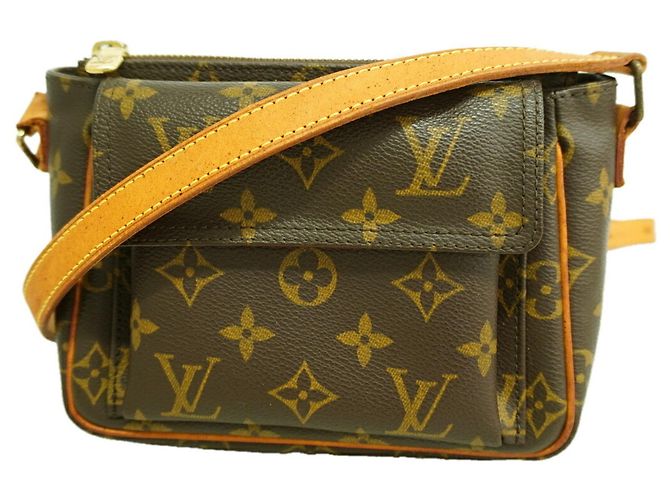 Borsa a tracolla Louis Vuitton Monogram Vivacite PM Marrone