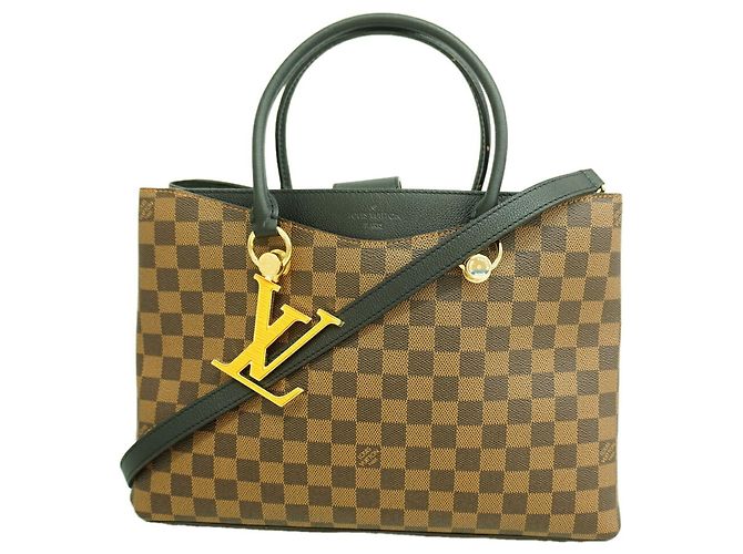 Borsa Tote Louis Vuitton Damier LV Riverside Nero Damier ebene