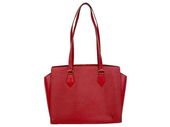 Borsa a tracolla Louis Vuitton Epi Duplex M52427 Rosso